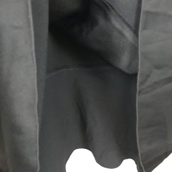 Theory Shift Sliky Trim Flare Black Dress - Picture 3 of 7